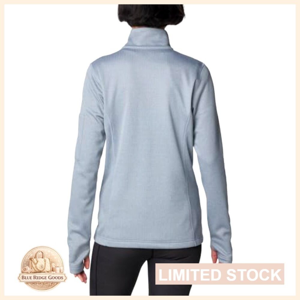 Grid Fleece Half Zip Pullover Performance Active … - image 2